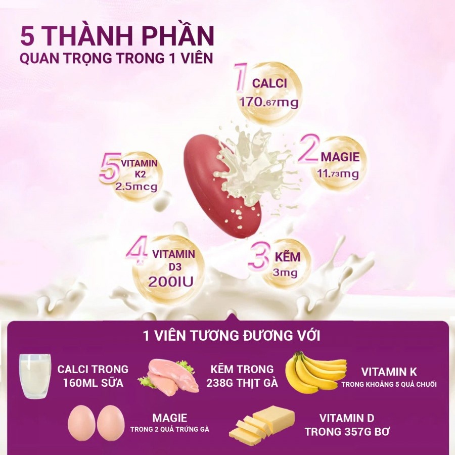 Canxi Tổ Ong Tảo Biển Đỏ Nature's Way Kids Smart Bursts Liquid Giúp Xương Răng Chắc Khỏe Cho Trẻ Từ 6 Tháng Tuổi 30 Viên