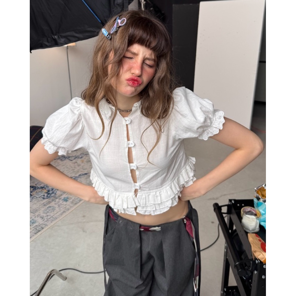 Daisy Top - Remmus | Áo blouse linen 2 kiểu mặc cho nữ