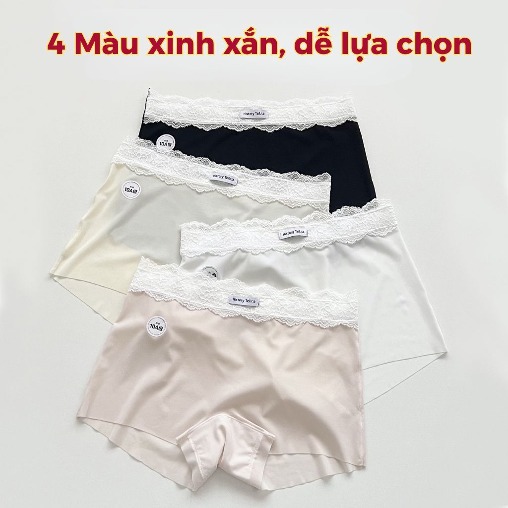 Quần lót boxer nữ su lụa cao cấp mỏng nhẹ mềm mại thoáng khí cạp vừa tôn dáng gợi cảm LANIXA L6828