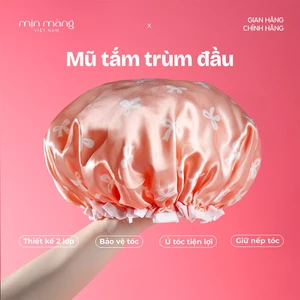 Mũ Tắm Trùm Đầu 2 Lớp Chống Nước Mịn Màng Cao Cấp Dùng Chùm Khi Tắm, Ủ Tóc Oil, Skincare