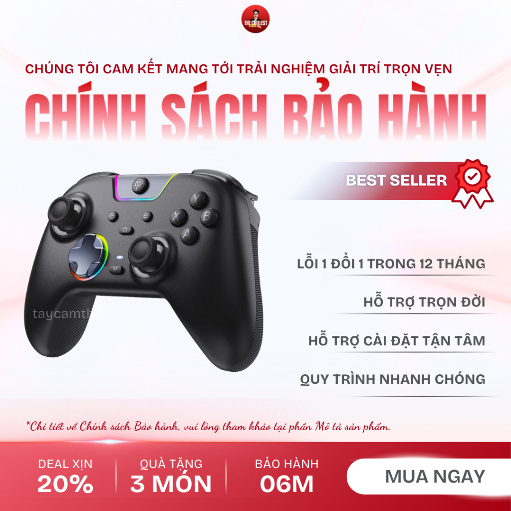 Tay cầm chơi game EasySMX X05 Pro – Joystick Hall Effect, Cò rung 2 tầng, Polling rate 1000Hz, chống ồn, BH 12T | BigBuy360 - bigbuy360.vn