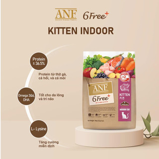 [HĐ 999K TẶNG 400G] ANF 6Free+ CAT 5.6KG - Thức ăn hạt khô cho Mèo, Da Lông khỏe đẹp, Tiêu hóa tốt, Tăng miễn dịch