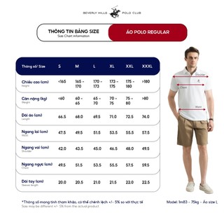 Áo polo Nam Regular Fit Beverly Hills Polo Club - PMRSS25TL007