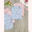Bộ đồ pijama lụa dài, áo có vạch ti tiện lợi dành cho mẹ bầu và sau sinh - B700 B2MUM