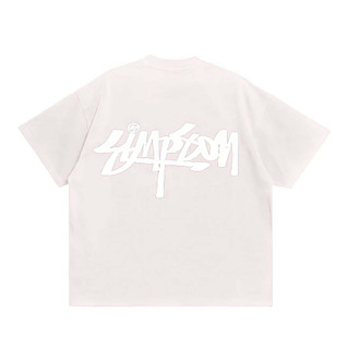 Áo Thun Boxy Tatami Thêu Graffiti Simpson  Unisex Nam Nữ Oversize