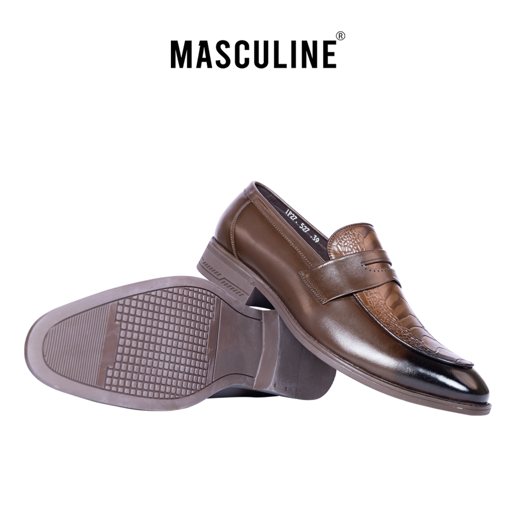 Giày công sở nam da bò MASCULINE MCS509 - Giày lười thiết kế dáng công sở sang trọng, lịch lãm