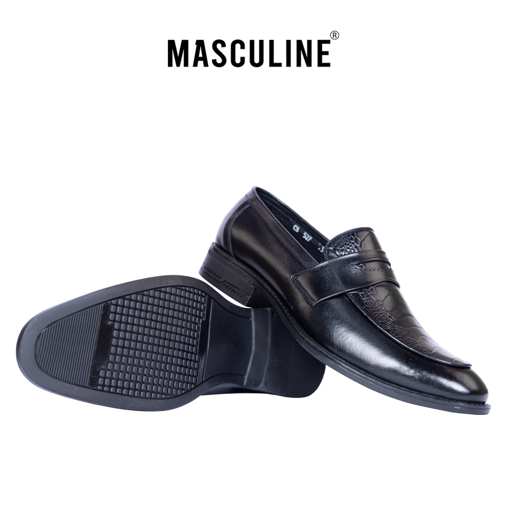 Giày công sở nam da bò MASCULINE MCS509 - Giày lười thiết kế dáng công sở sang trọng, lịch lãm
