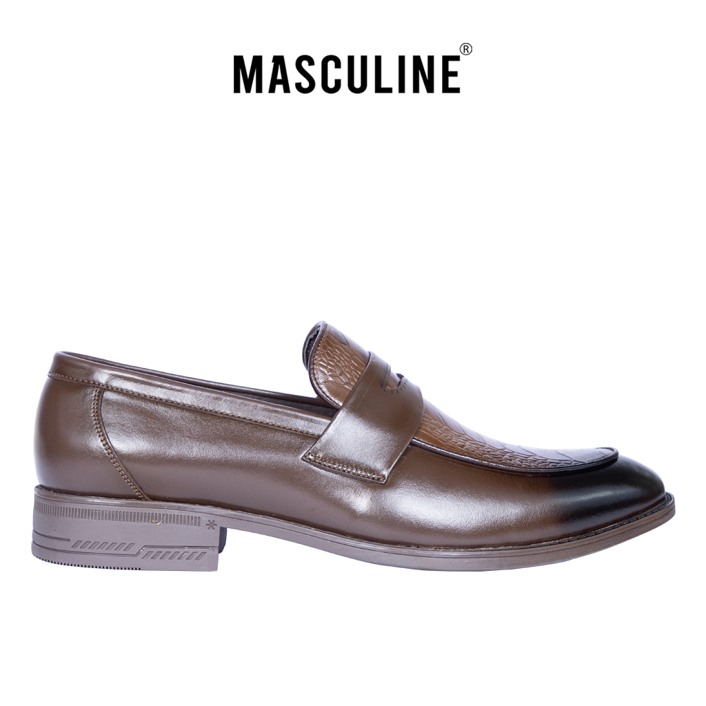 Giày công sở nam da bò MASCULINE MCS509 - Giày lười thiết kế dáng công sở sang trọng, lịch lãm