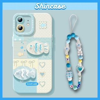 Ốp Lưng iPhone Fish Cute Cạnh Vuông, Chống Sốc, Bảo Vệ Camera - Cho iP 6/6s/7/8/Plus/X/XS/XR/11/12/13/14/15/Pro/Max/Mini