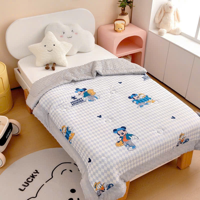 Chăn Đũi Poly Cotton Cho Bé TOPAZ Nhập Khẩu Họa Tiết Cute Siêu Mềm Mịn Cho Bé Giao Màu Ngẫu Nhiên