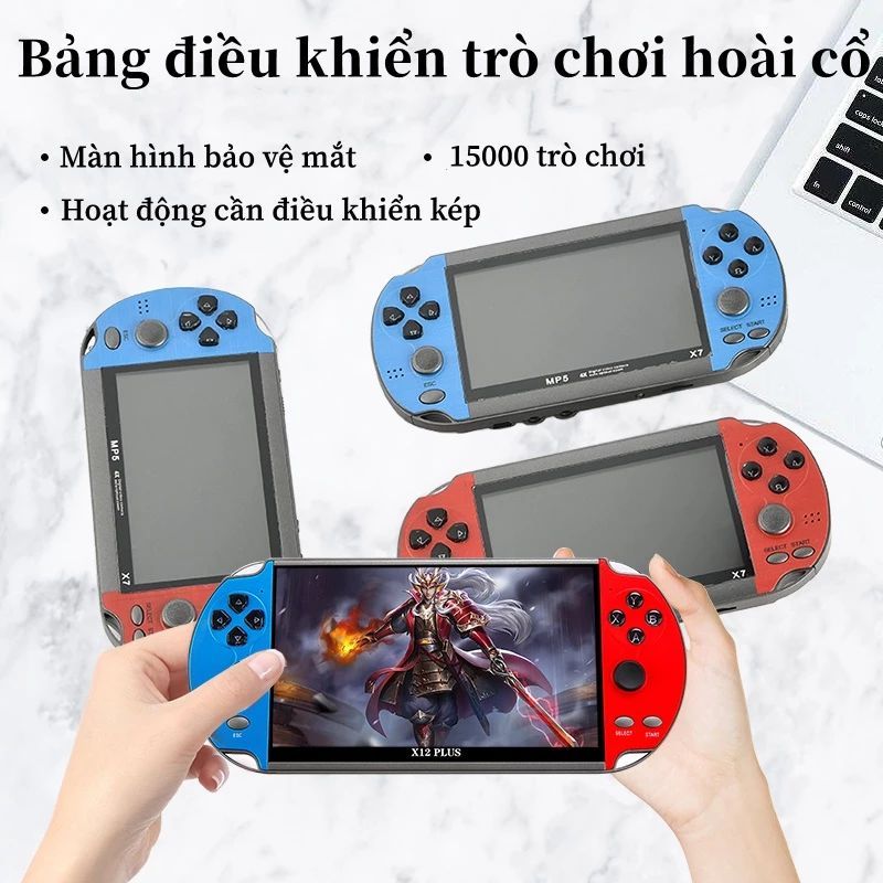 PSP X7s Plus Bộ điều khiển máy chơi game video cầm tay 32G Bộ nhớ HD Bộ điều khiển Retro