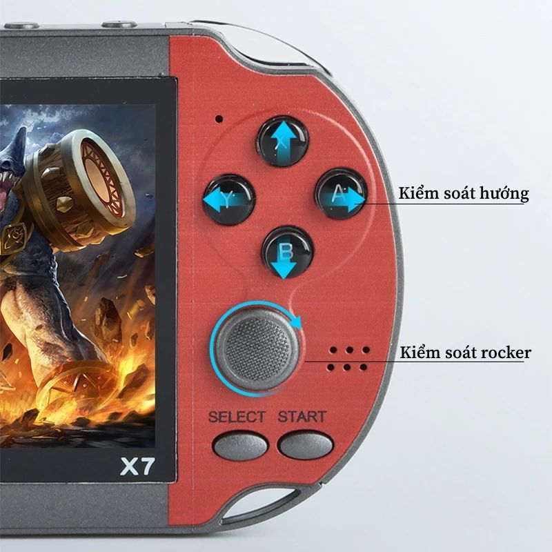 PSP X7s Plus Bộ điều khiển máy chơi game video cầm tay 32G Bộ nhớ HD Bộ điều khiển Retro