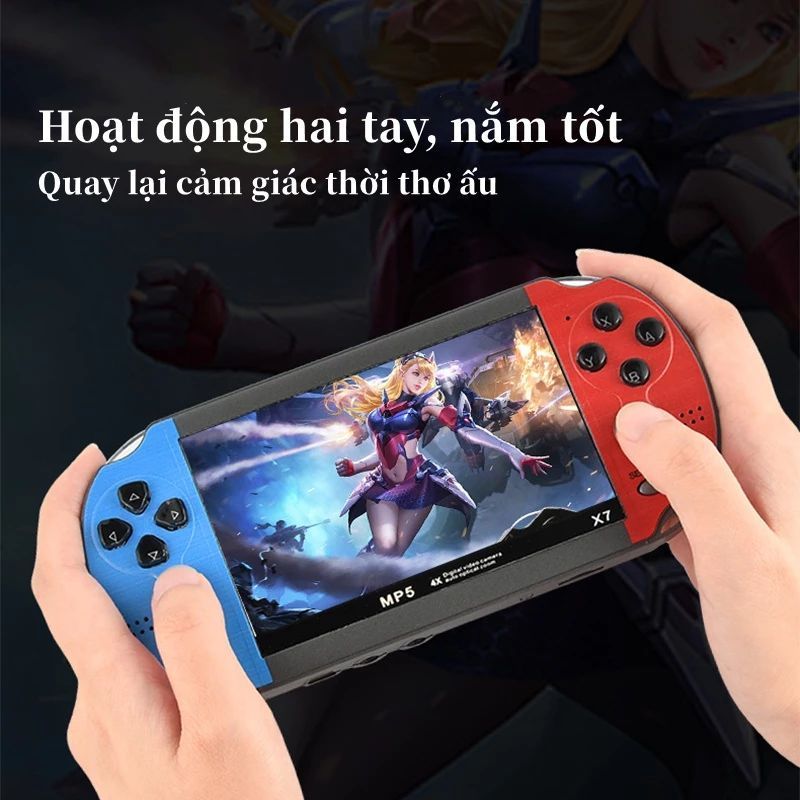 PSP X7s Plus Bộ điều khiển máy chơi game video cầm tay 32G Bộ nhớ HD Bộ điều khiển Retro