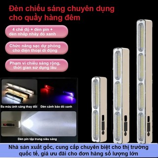 Đèn Cắm Trại Tích Điện Cầm Tay - LED 3000W Chống Nước IP66+, 4 Chế Độ Sáng, Cảnh Báo, Đổi Màu