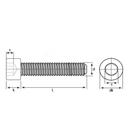 Ốc lục giác Bulong đầu trụ 12.9 cấp độ sức mạnh chịu lực thép đen M3 M4 M5 M6 M8 M10