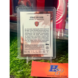 Thẻ bóng đá Ethan Nwaneri Skillset RC Topps Chrome UCL 2024/25