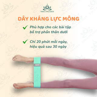 Bộ 3 dây kháng lực đàn hồi cao cấp Aolikes hỗ trợ tập mông,tập gym,tập Yoga 3 mức co giãn - 3604