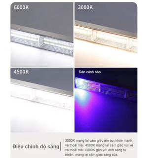 Đèn Cắm Trại Tích Điện Cầm Tay - LED 3000W Chống Nước IP66+, 4 Chế Độ Sáng, Cảnh Báo, Đổi Màu