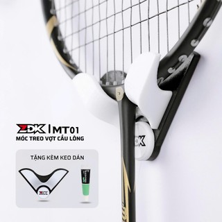 Móc Treo Vợt Cầu Lông ZDK MT01 3D Nhựa PETG Nguyên Sinh, Dán Tường Chắc Chắn, Treo Vợt Gọn Gàng