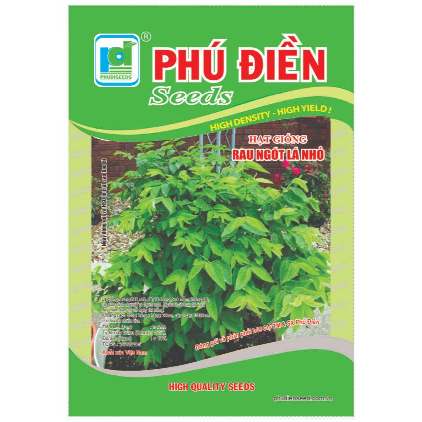 Hạt giống Rau Ngót Lá Nhỏ 10g – Hạt giống rau ăn lá dễ trồng, năng suất cao, lá xanh mướt