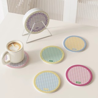 Miếng Lót Ly Trà, Cà Phê Chất Liệu Đá Diatomite Cao Cấp Thấm Nước, Chống Trượt -TotoMoo.homedecor