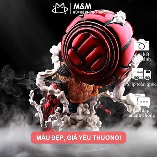 Tượng One Piece Luffy Gear 4 - Đường Kính Vua Khỉ Kong Gun - Mô Hình Cao Cấp - Quà Tặng Fan