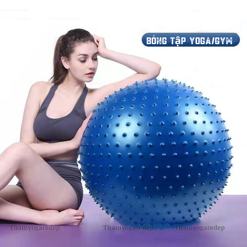Bóng tập yoga có gai massage 45–75cm (kèm bơm)