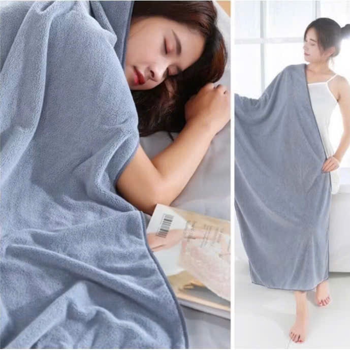 Khăn Tắm Lông Cừu Siêu Mềm Mịn Thấm Nước Cực Nhanh