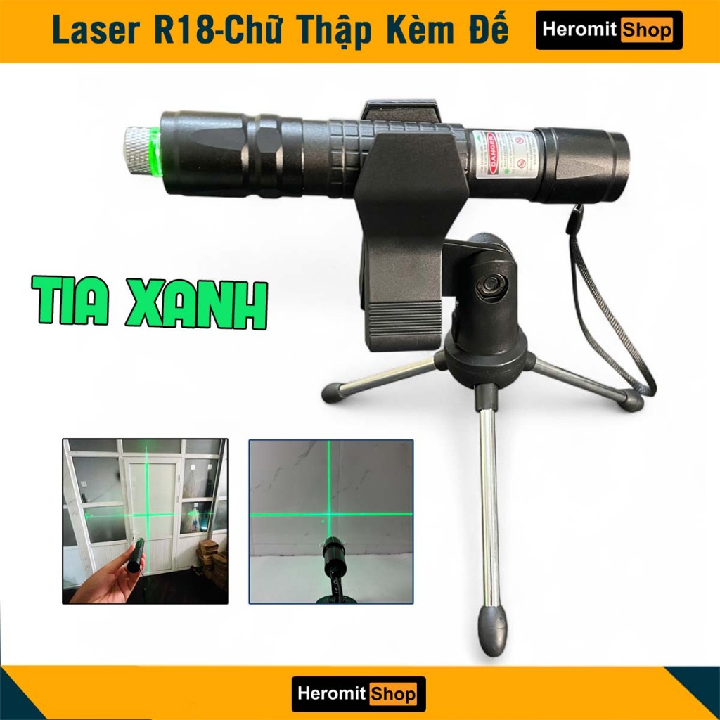 Đèn laser , bút laze chữ thập R18 chiếu vuông góc dùng trong xây dựng ...