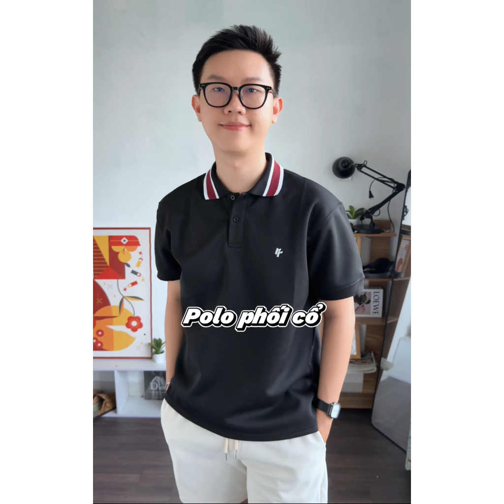 Áo Polo RT CLASSY Phối Cổ R9 Basic Nam/Nữ Trẻ Trung Vải Cotton Pique Chống Nhăn
