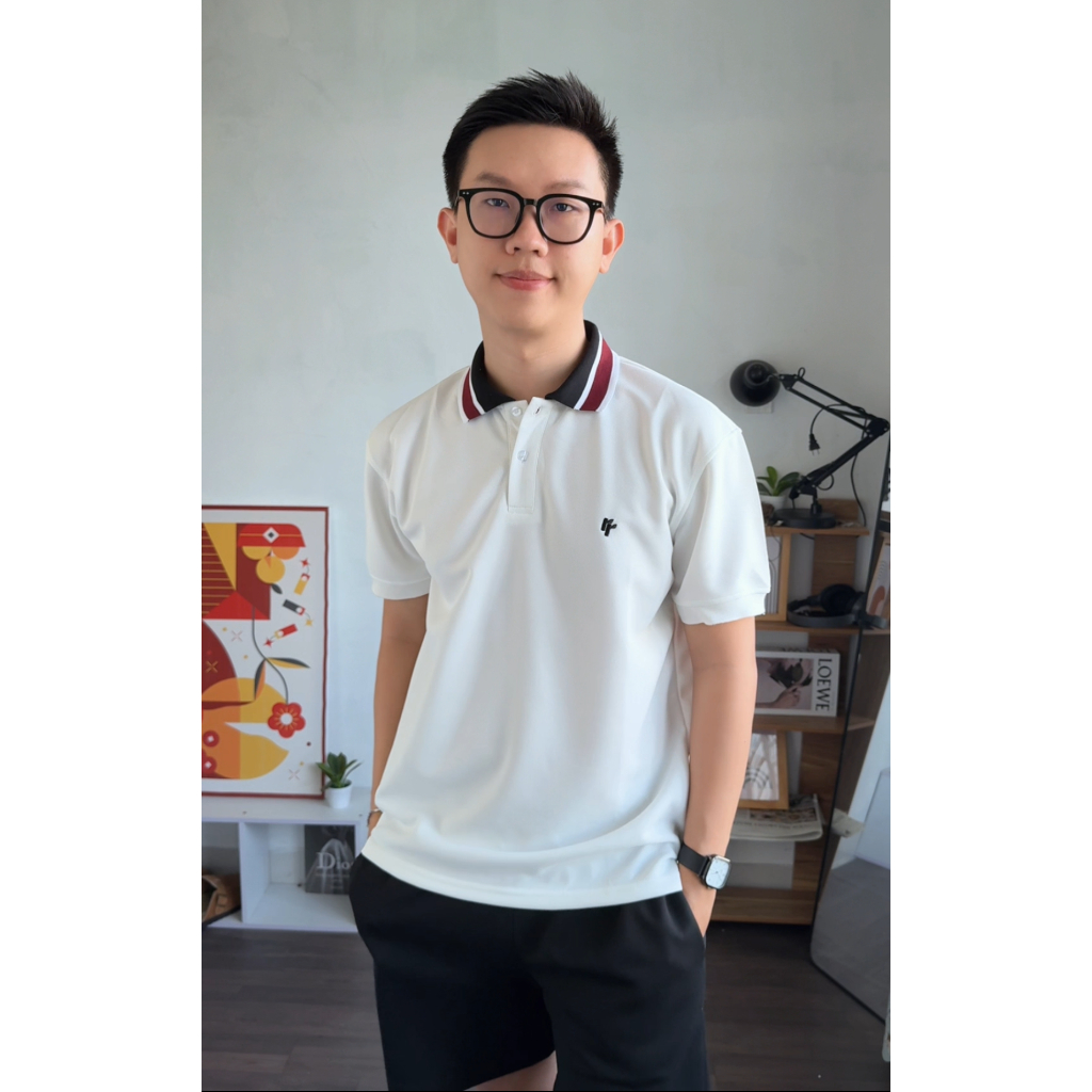 Áo Polo RT CLASSY Phối Cổ R9 Basic Nam/Nữ Trẻ Trung Vải Cotton Pique Chống Nhăn