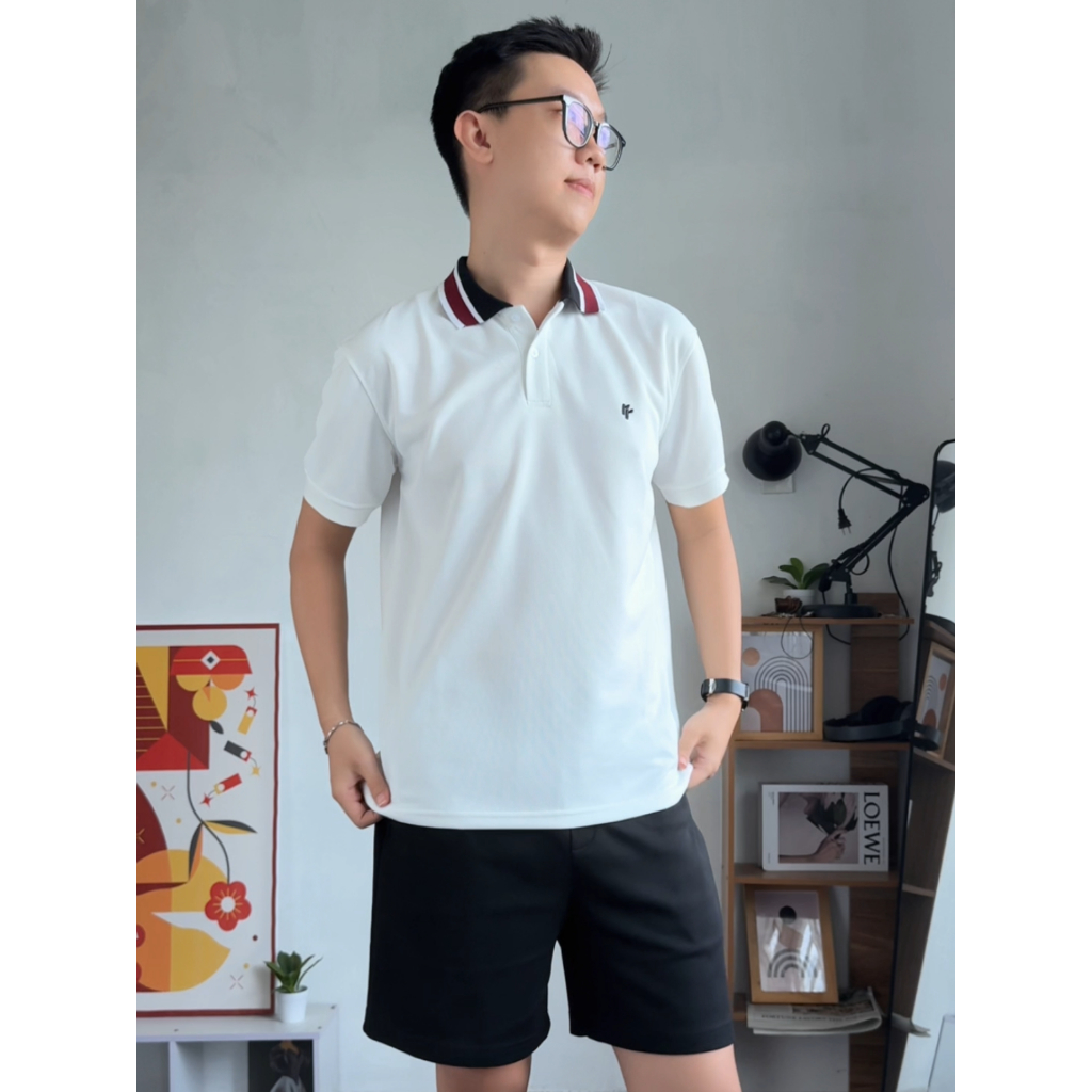 Áo Polo RT CLASSY Phối Cổ R9 Basic Nam/Nữ Trẻ Trung Vải Cotton Pique Chống Nhăn