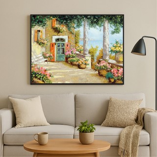Tranh phong cảnh treo tường phong cảnh ven biển BH152 - Tranh treo tranh trí, decor quán cafe, quán ăn, quán nước