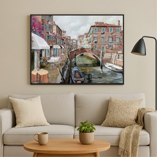 Tranh phong cảnh treo tường phong cảnh ven biển BH152 - Tranh treo tranh trí, decor quán cafe, quán ăn, quán nước