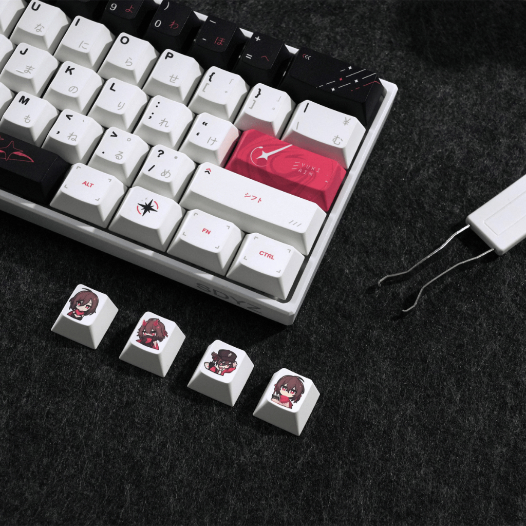 Keycap Anime Yuki Aim, Nhựa PBT Dày 1,5mm Cao Cấp, Cherry Profile, In Dye-Sub Cao Cấp cho Wooting | BigBuy360 - bigbuy360.vn