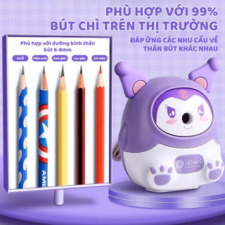 Gọt Bút Chì Tự Động Cầm Tay - Thiết kế An Toàn , Nét Gọt Sắc Đều - Phù Hợp Cho Bé