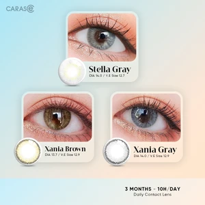 Kính áp tròng khoá ẩm 10H 3 tháng màu S Stella Gray, S Xania Brown, S Xania Gray (Lens cận Outlet) -