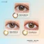 Kính áp tròng khoá ẩm 10H 3 Tháng màu Aurora Brown/ Luna Brown/ Ovia Brown (Lens cận Outlet) -