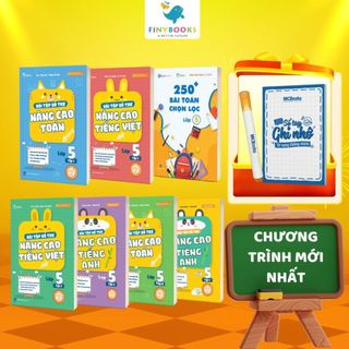 Sách - Tham khảo lớp 5 - Combo 250 Bài Toán Chọn Lọc Và Bài Tập Bổ Trợ Nâng Cao Toán - Tiếng Việt - Tiếng Anh Lớp 5