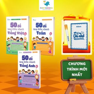 Sách - Tham khảo lớp 5 - Combo 50 Đề Tăng Điểm Nhanh Tiếng Việt - Toán - Tiếng Anh Lớp 5