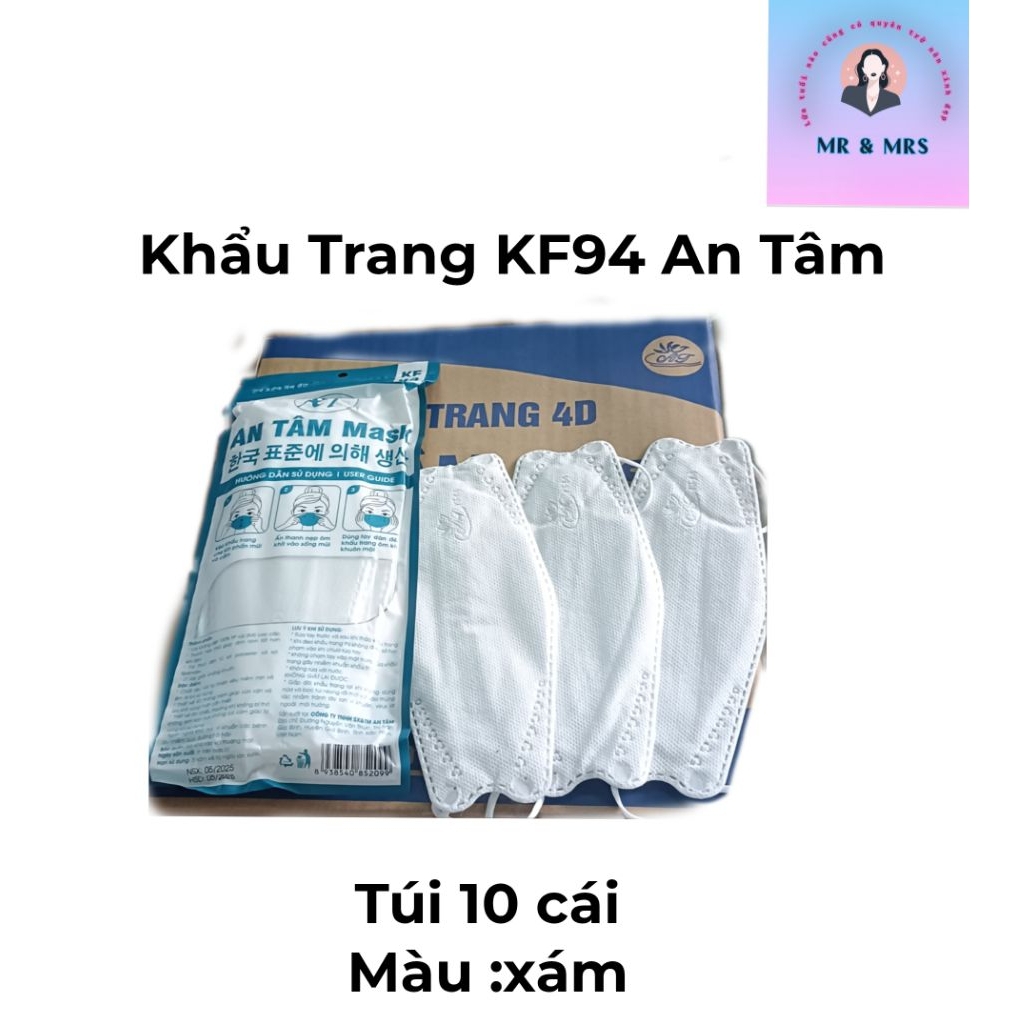 Thùng Khẩu Trang KF94 An Tâm 300c - Mr&Mrshouse