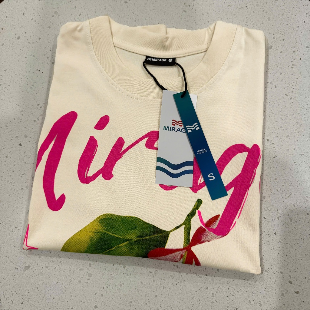Áo Thun Mirage Phối Quả Chanh Local Brand Chất 100% Cotton Mềm Mịn Thoáng Mát.