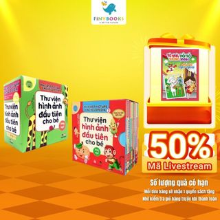 Sách Bộ Hộp Thư Viện Hình Ảnh Đầu Tiên Cho Bé Từ 0 6 Tuổi Song Ngữ Việt Anh - Đại Mai Books