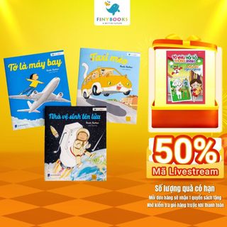 Sách Ehon - Phát triển tư duy toàn diện cho bé - Ehon Taxi mèo - Nhà vệ sinh tên lửa - Tớ là máy bay - Finybooks