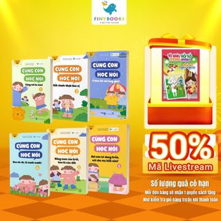 Sách - Bộ Sách Cùng Con Học Nói - Bộ sách 6 cuốn dành cho bé trên 1 tuổi - Finybooks