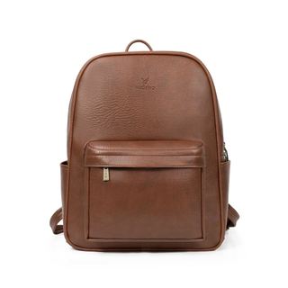 Balo da không thấm nước đựng laptop 15.6 inch, balo đi học cao cấp VACHINO - BG021.Nam, nữ đều mang được.