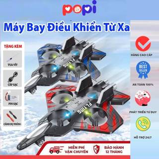 Máy Bay Đồ Chơi Điều Khiển Từ Xa 4 Cánh, Thiết Kế Phản Lực Siêu Ngầu, Bay Xa 120m, EPP Chống Va Đập