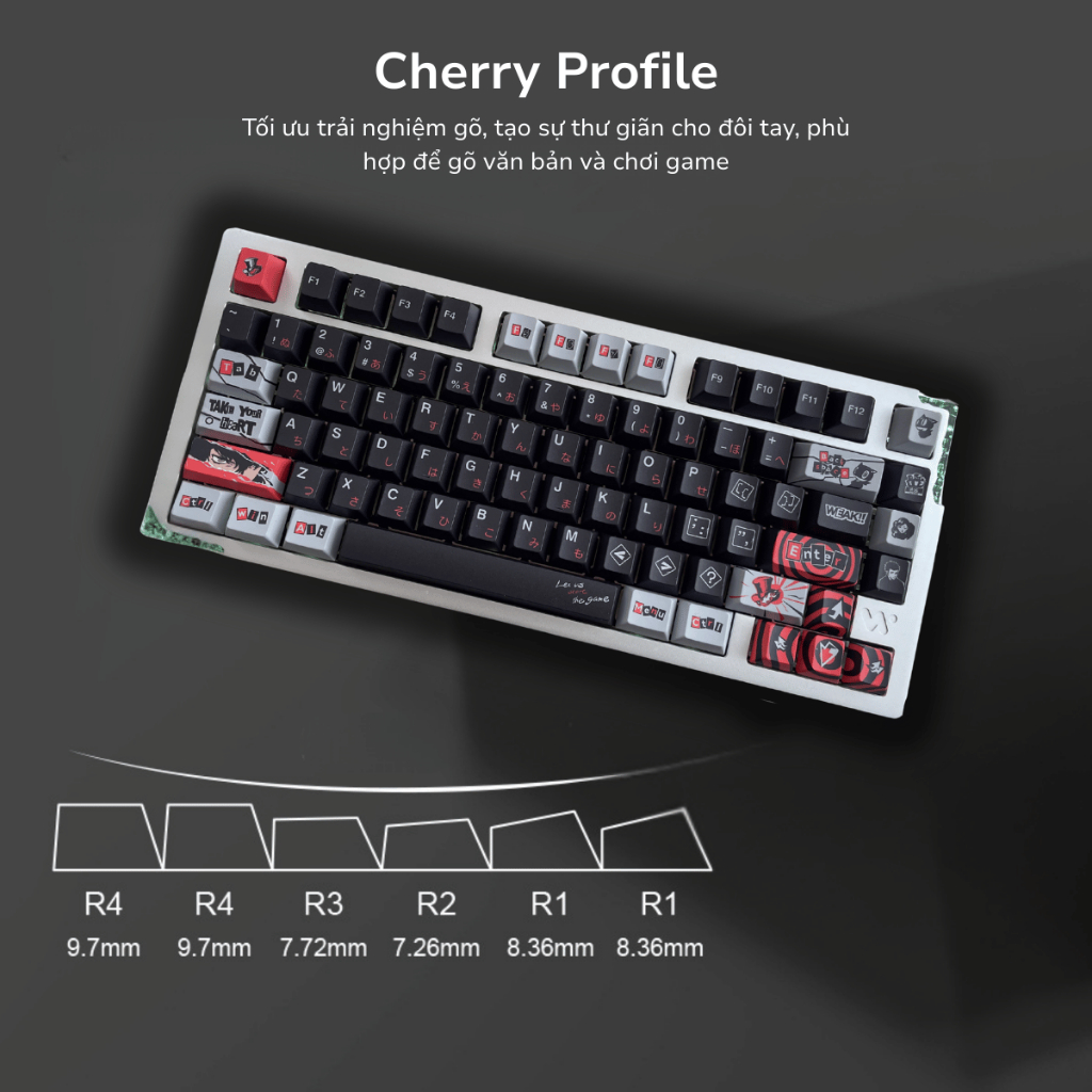 Keycap Game Persona 5 Royal, Cherry Profile, 142 Nút, In Dye-sub Siêu Bền, PBT Dày Cao Cấp, Giá Rẻ | BigBuy360 - bigbuy360.vn