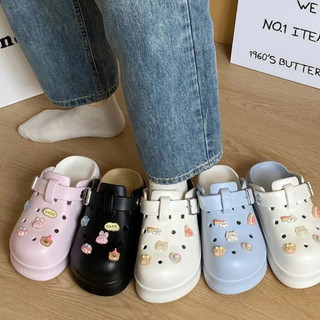 Dép sục nữ đế cao 5cm kèm charm Pizza Mita SR V2 kiểu sandal dễ thương năng động CS-202