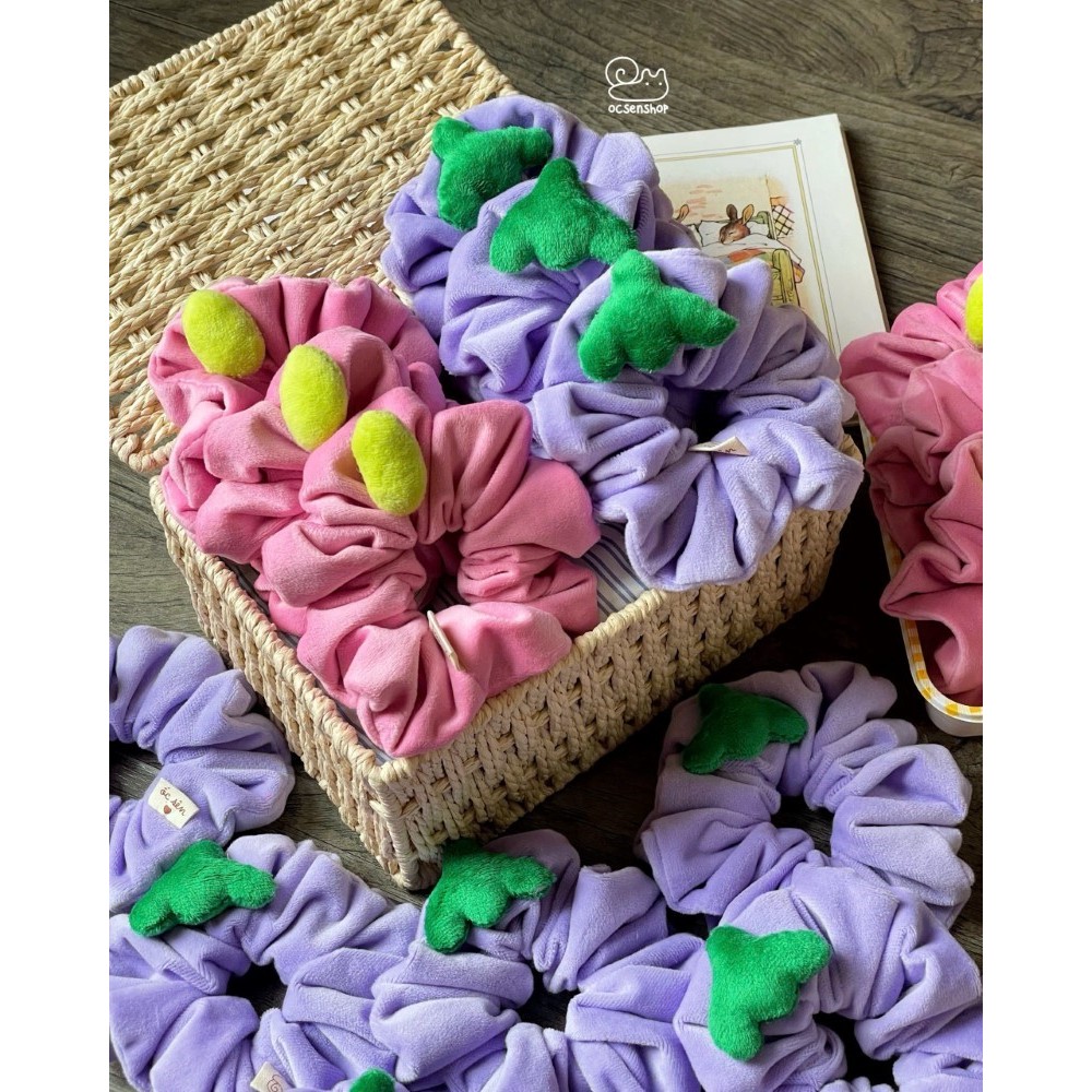 Chun buộc tóc Scrunchie bông mềm